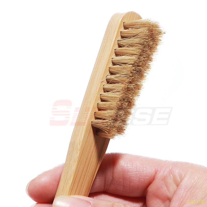 Eco Friendly Pure Natural Boars Chalk Brush And Rock Climbing Brush Boar with Wood Handle